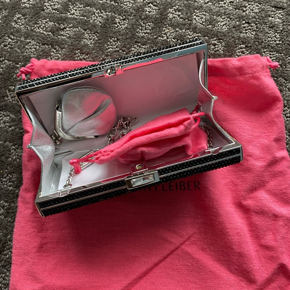 Judith Leiber Couture Rectangle Fully Beaded Clut… - image 3